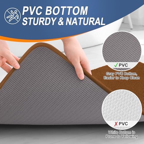 OLANLY Memory Foam Bathroom Runner Rugs 59x24, Absorbent Long Mat - Image 4