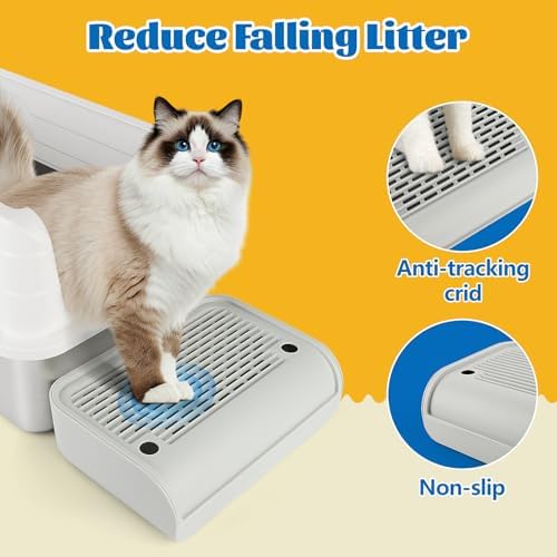 Litter Box Step, Cat Step Ramp Catcher - Image 3