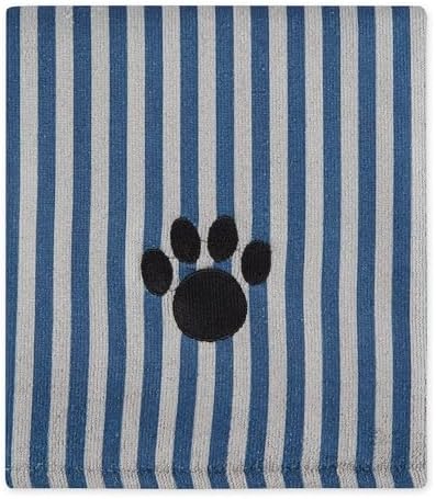 Bone Dry Pet Grooming Towel Collection Absorbent Microfiber X-Large, Striped - Image 2