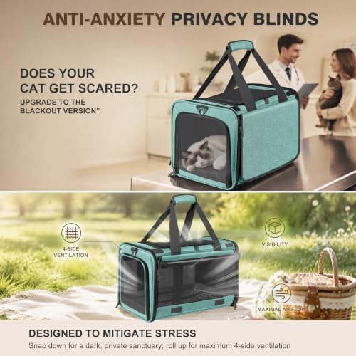 Soft Sided Cat Carrier for Anxious Pets - Image 2