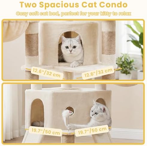 Cat Tree, 73-Inch Sturdy Corner Cat Tower - Image 3