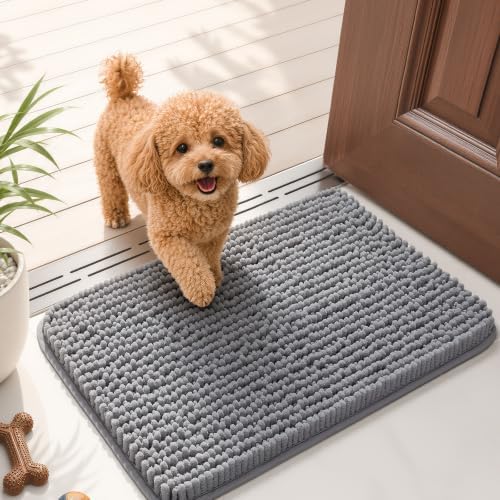 Ophanie Dark Grey Door Mat 24x17, Muddy Mats by Ophanie