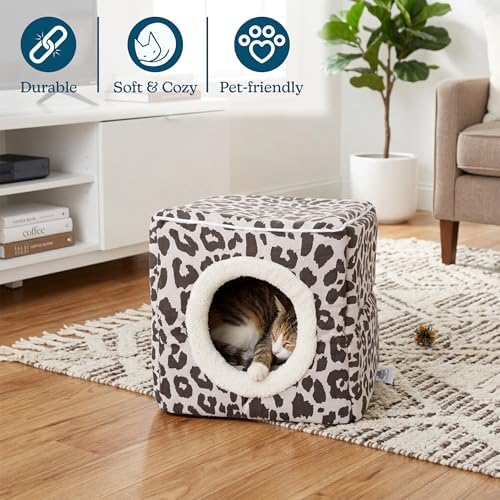 Cat House - Indoor Bed with Removable Foam Cushion - Cat Cave - Image 2