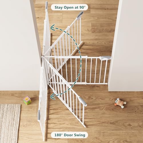 27"-42" Extra Wide Dog Gates for Doorways - Image 5