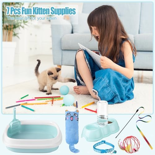 Tioncy 7 Pcs Kitten Litter Box Starter Kit - Image 6
