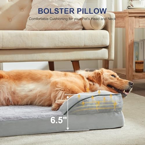 FURTIME Orthopedic Supportive Large Dog Bed, XL Waterproof Pet Bed - Image 2
