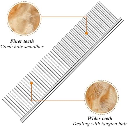 3 Pack Metal Comb For Dogs, Large Medium Small - Image 4