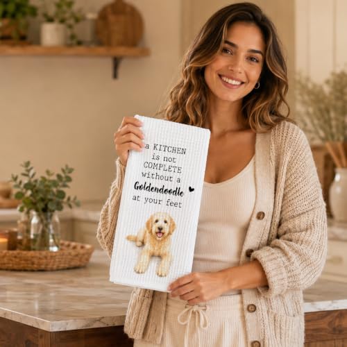 Goldendoodle Kitchen Towel, Funny Dog Lover Kitchen Decor - Image 4