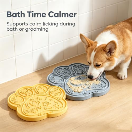 Dog Lick Mat, Silicone Paw Slow Feeder - Image 6
