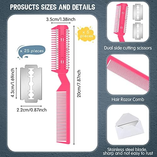 Yinkin 5 Pcs Dog Razor Comb - Image 2