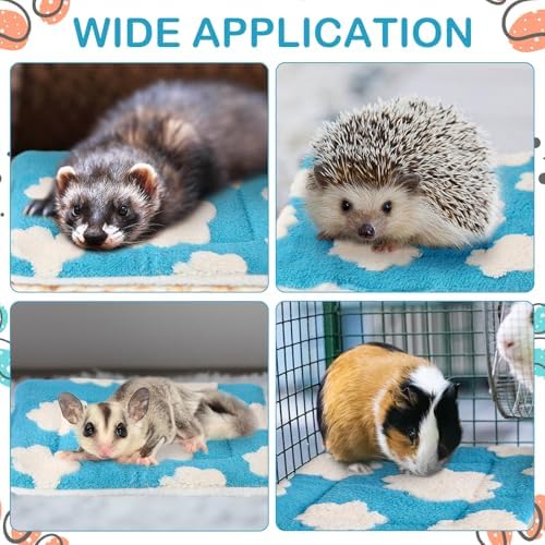 Haull 4 Pcs Waterproof Guinea Pig Bedding Mat, 13 x 10 - Image 4