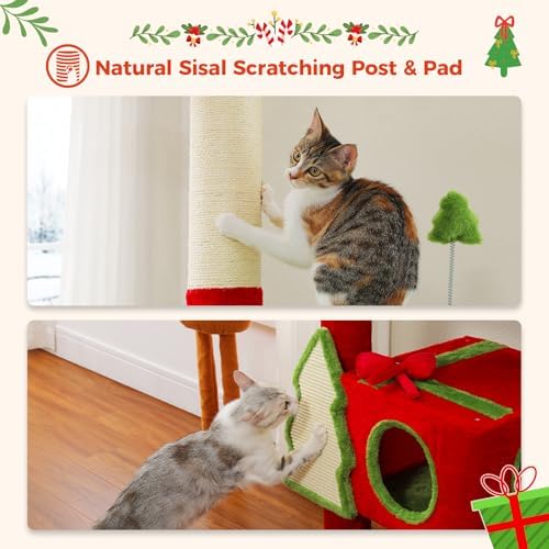 PEQULTI 90.9''-107.8'' Floor to Ceiling Cat Tree - Image 6