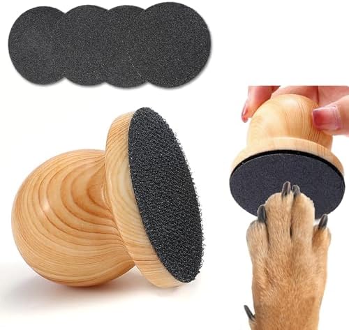 DAUNZMR Dog Nail File with 4 Pcs Replaceable Sandpaper, Nail Grinder Board by Unknown