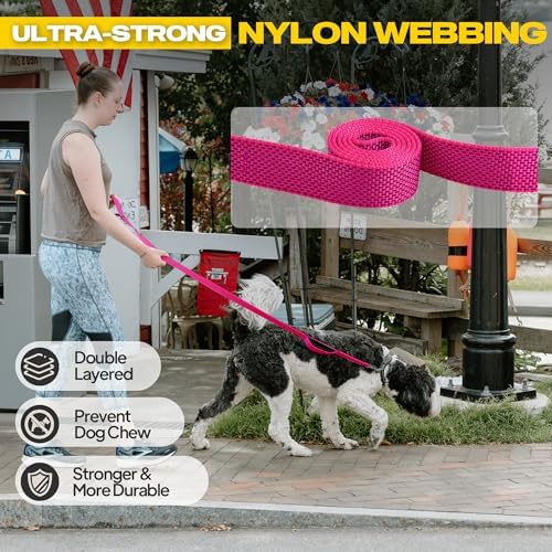Fida 10 FT Heavy Duty Dog Leash, Dual Padded Handles - Image 3