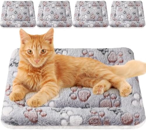 Tuanse 4 Pack Soft Pet Bed Mat Small Dog Crate Fleece by Tuanse