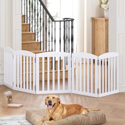 SPIRICH Wooden Freestanding Foldable Dog Gate - Image 3