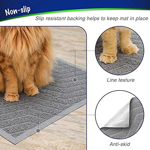 WePet Cat Litter Box Mat, Kitty Premium PVC Pad, Durable Trapping Rug, - Image 5