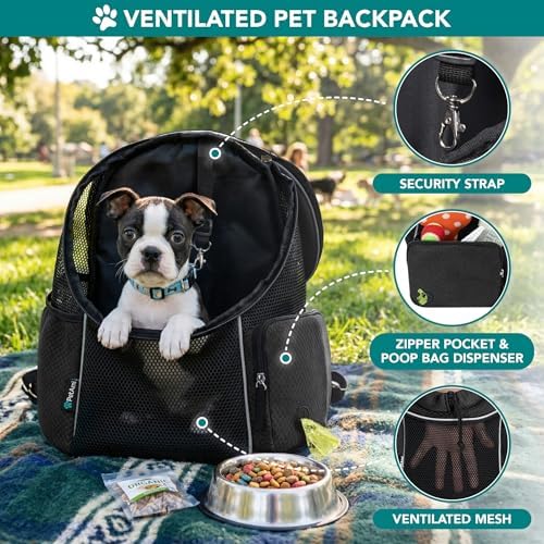 PetAmi Dog Carrier Backpack, Hands Free Front Pet Carrier, 14 lbs - Image 4