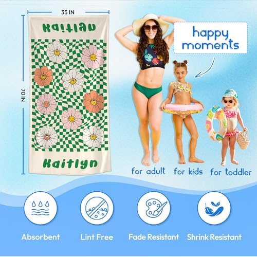 JML Custom Flower Beach Towel - Image 3