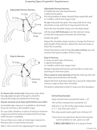 LupinePet Basics 1" Purple 24-38" Step In Harness - Image 5