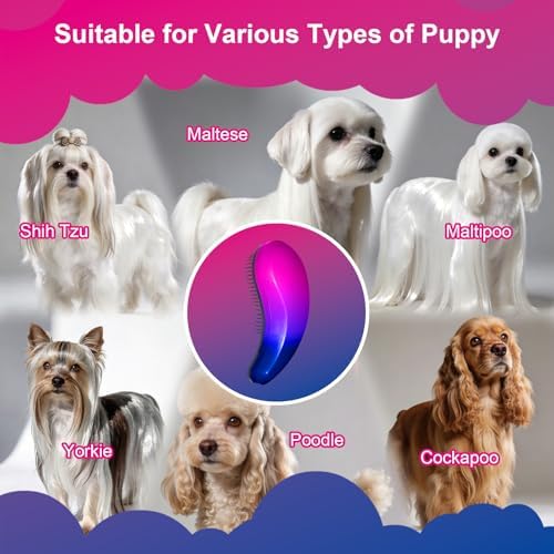 Small Dog Brush, Skin-friendly Soft Bristles - Image 6