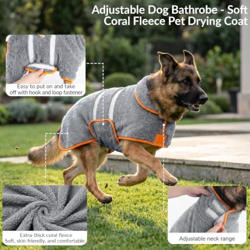 Bienbee Dog Bathrobe, Super Absorbent - Image 4