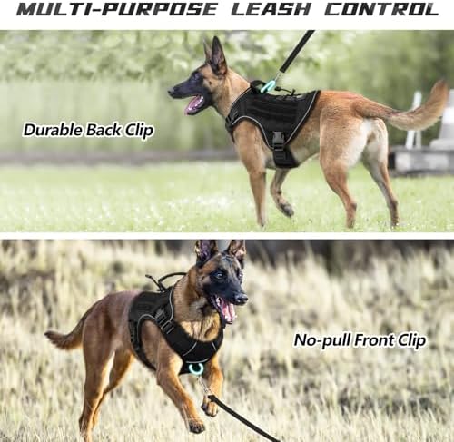 WINGOIN Black Tactical Dog Harness - Image 3