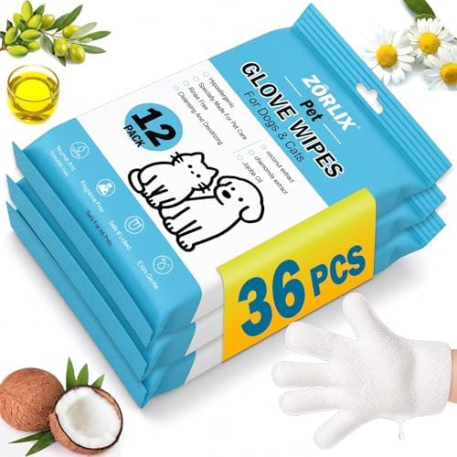 36Pcs Hypoallergenic Pet Glove Wipes by Unknown