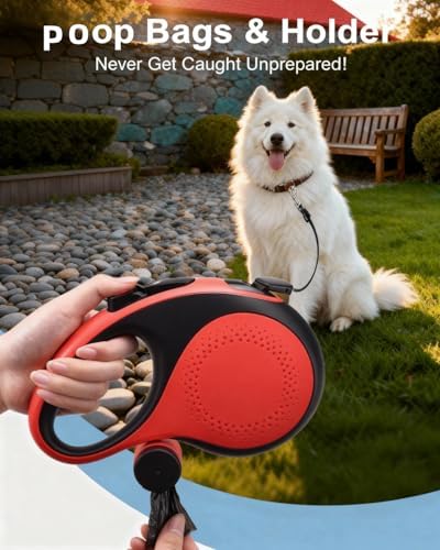 26 ft Retractable Dog Leash for Large Dogs, TPE Grip - Image 6