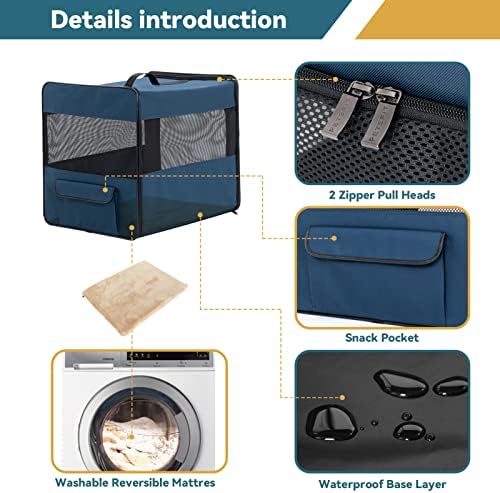 PETSFIT Portable Dog Crate, Dog Travel Crate - Image 5