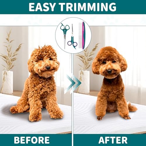 Professional Pet Grooming Kit, Stainless Steel Dog & Cat Grooming Shears - Image 6