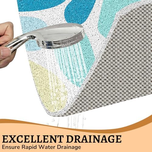 Anti Slip Loofah Shower Mat, Quick Drying Bathtub Mat - Image 2