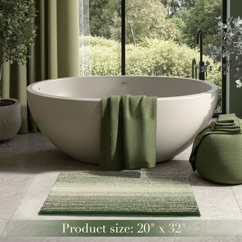 BSICPRO Bathroom Rugs, 20x32 Chenille Bath Mats - Image 6
