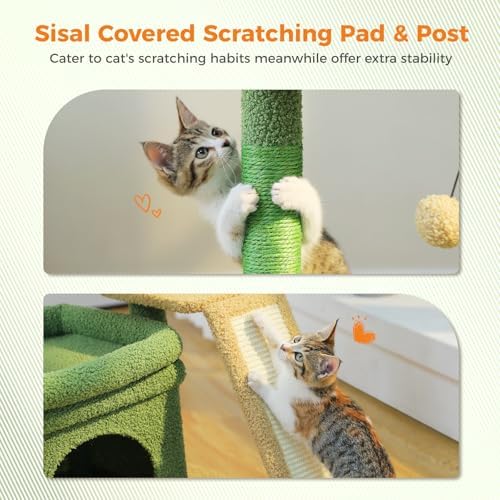PEQULTI Cat Tree for Small Medium Cats - Image 4