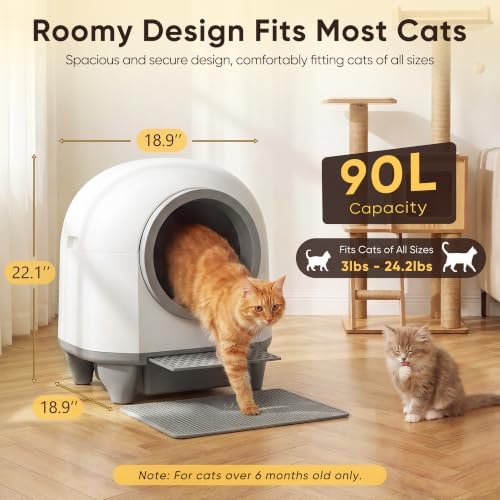 Greesum Enclosed Self-Cleaning Cat Litter Box - Image 6