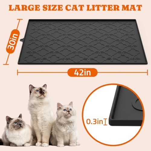 Pawtners Cat Litter Mat Extra Large 42" X 30", 1 Pack - Image 4