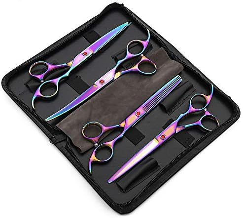 Moontay Professional 7" Dog Grooming Scissors Set 4PCS - Image 2
