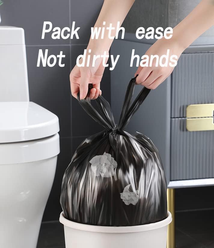 Small Black 4 Gallon Trash Bag - Image 4