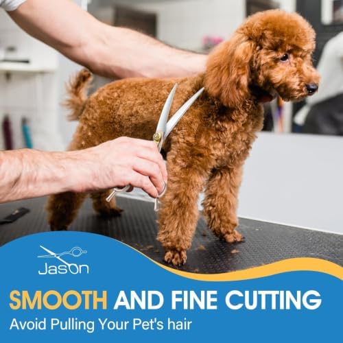 JASON Curved Dog Grooming Scissors - Image 2