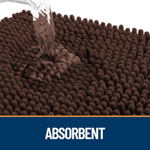 OLANLY Dog Door Mat for Muddy Paws 54x32, Super Absorbent Chenille Mud Mat - Image 3