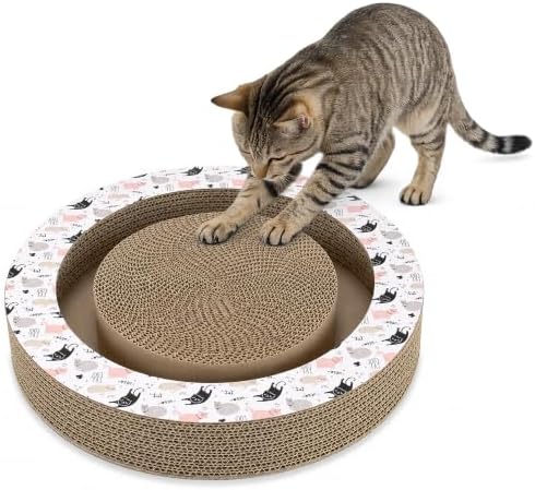 A&E Cage Co Round Cardboard Cat Scratcher by Unknown
