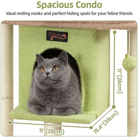 Cat Tree Tower Scratching Post for Indoor Large Adult Cats - Image 3