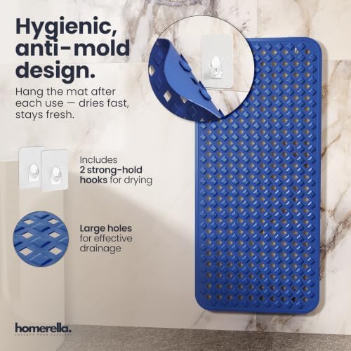 homerella Bathtub Mat Non Slip 35x16 Shower Mat Non Slip Anti Mold BPA Free - Image 4