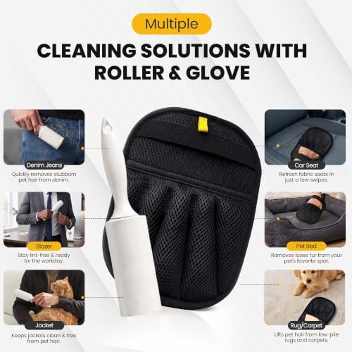 2 Pack Pet Hair Removal Glove - Image 3