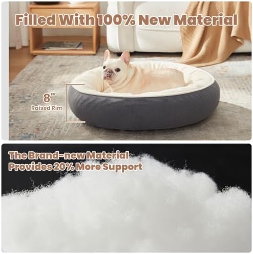 30 inches Soft Touch Fleece Donut Dog Bed - Image 4