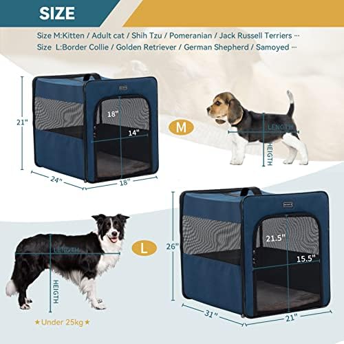 PETSFIT Portable Dog Crate, Dog Travel Crate - Image 2
