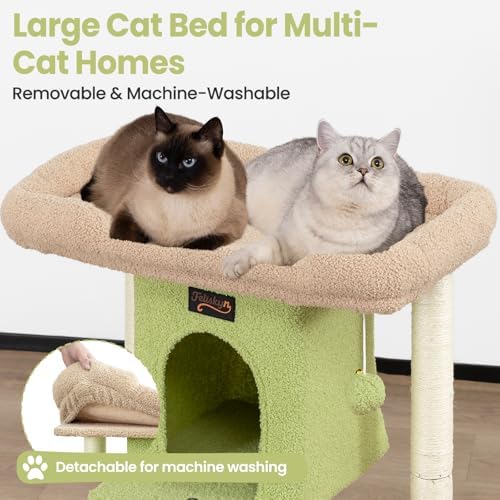 Cat Tree Tower Scratching Post for Indoor Large Adult Cats - Image 2