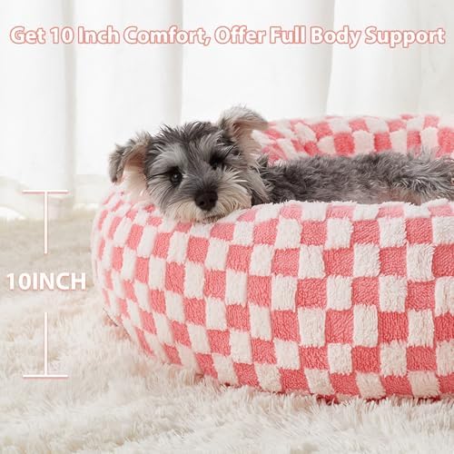 BFPETHOME Medium Washable Cozy Donut Dog Beds - Image 3