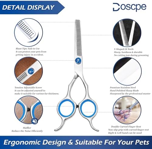 Dog Thinning Shears Professional Dog Grooming Scissors - Image 3