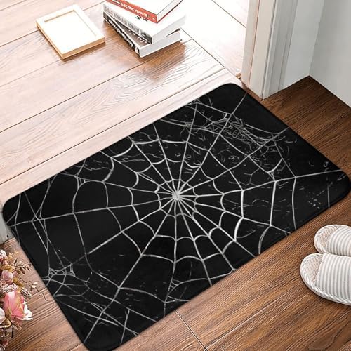 Spider Web Bath Mat 24x16 Inch Non-Slip Soft Microfiber Bathroom Rugs Washable - Image 6